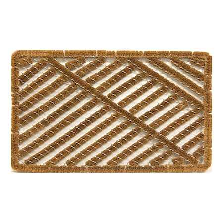 Sports Licensing Solutions Sports Licensing Solutions 18 in. W X 30 in. L Brown Wire Brush Coir Utility Mat 58788